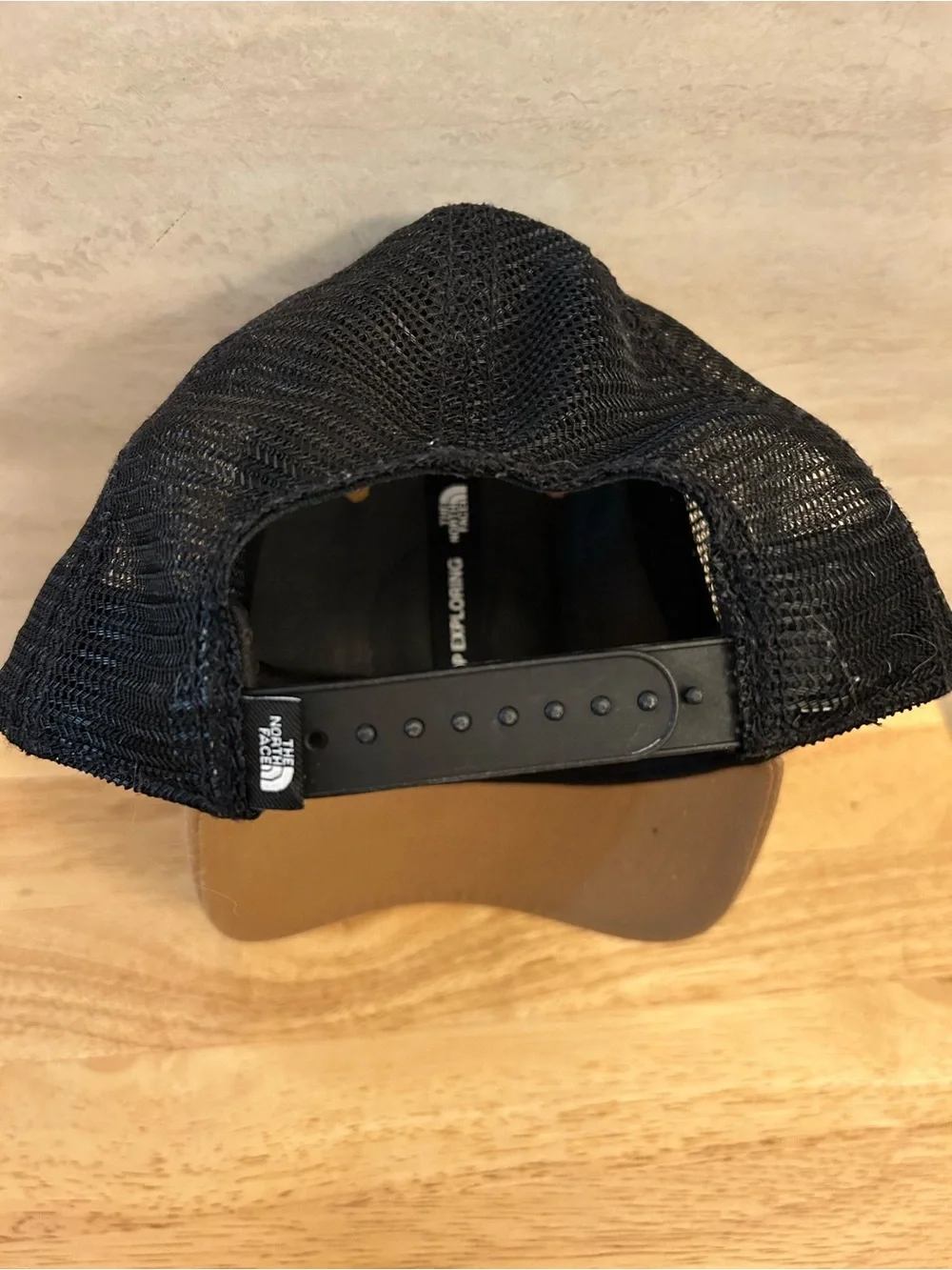 The North Face Tan & Black Mesh Trucker Cap